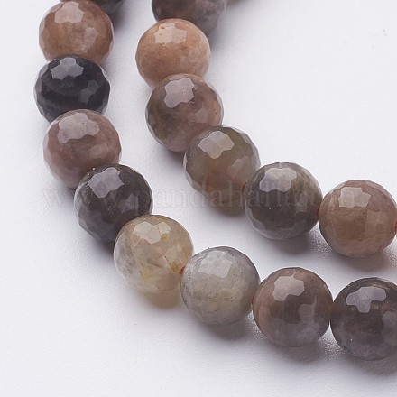 Brins de perles de pierres noires naturelles G-G947-04-8mm-1