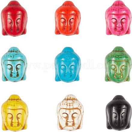 Arricraft 27 Stk. Mischfarbe Buddha Perlen TURQ-AR0001-01-1