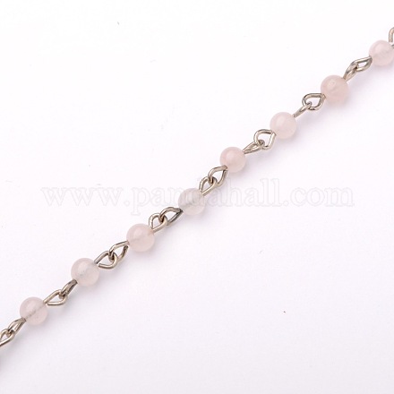 Hechos a mano de las cadenas de abalorios de piedras preciosas para collares pulseras hacer AJEW-JB00047-04-1