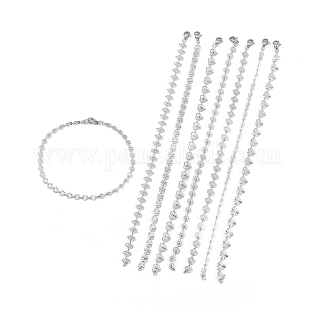 304 Stainless Steel Link Chain Bracelets BJEW-K118-19P-1