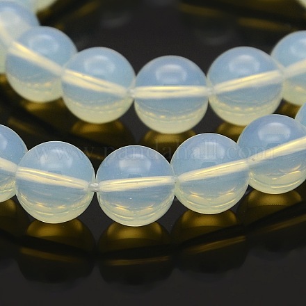 Opalite abalorios redondos de hebras GLAA-A025-8mm-04-1
