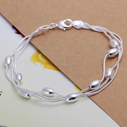 Модно латунь многожильных браслеты для женщин BJEW-BB12596-1