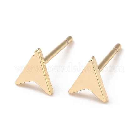 Brass Stud Earrings EJEW-E292-02G-1