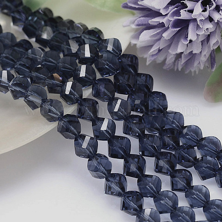 Faceted Polyhedron Imitation Austrian Crystal Bead Strands G-M183-10mm-20A-1