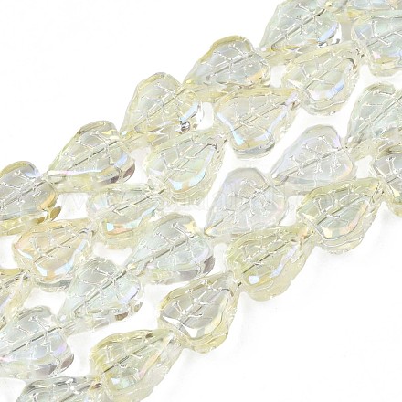 Chapelets de perles en verre électroplaqué EGLA-S188-16-B03-1
