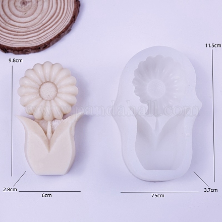 Цветочные DIY пищевые силиконовые Молды для свечей PW-WG34714-02-1