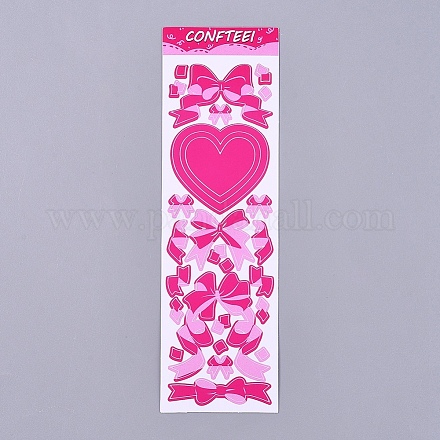 Bowknot Ribbon Pattern Decorative Labels Stickers DIY-L037-B03-1