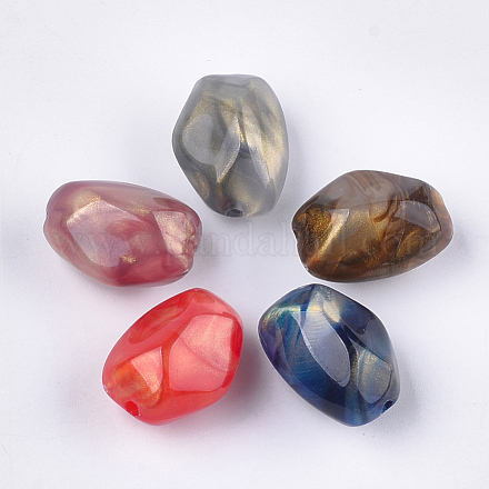 Perlas de acrílico de piedras preciosas de imitación OACR-T011-111-1