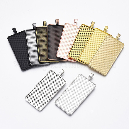 Сплав большой подвесной кабошон сеттинги PALLOY-R120-01-1