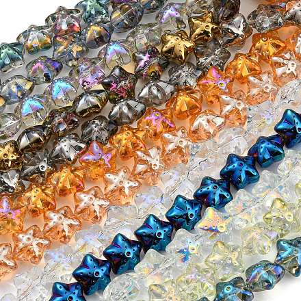 Electroplate Glass Beads Strands EGLA-G037-07A-1