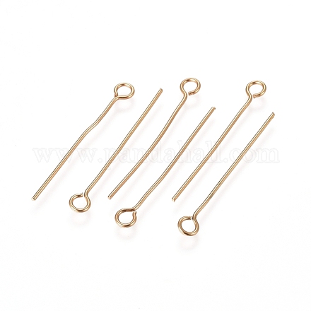 304 Stainless Steel Eye Pins A-STAS-L238-005G-G-1