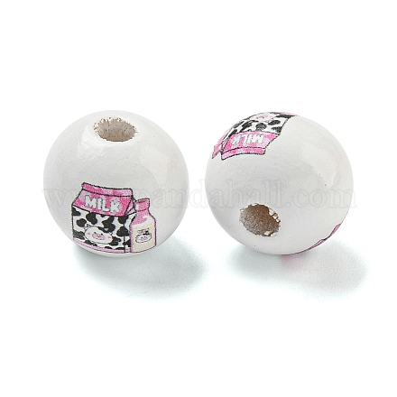 Европейский бисер из натурального дерева WOOD-F014-01F-1