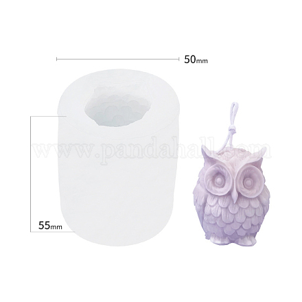 Owl Shape DIY Candle Silicone Molds CAND-PW0008-42B-1