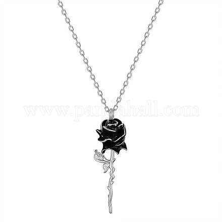 Shegrace rose rhodié 925 colliers pendentif en argent sterling JN994D-1
