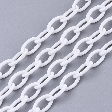 Opaque Acrylic Cable Chains SACR-N010-001K-1
