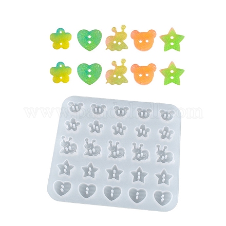 Moldes de silicona para botones diy DIY-K058-15-1