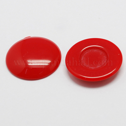 Solid Colour Dome Acrylic Cabochons SACR-S149-18mm-07-1