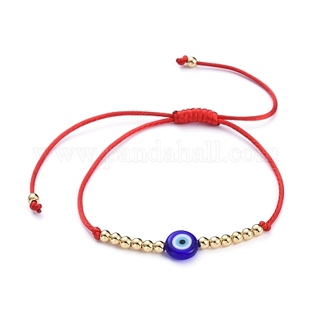 Bracelets réglables de perles tressées avec cordon en nylon BJEW-JB05250-04-1