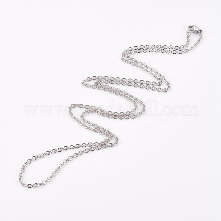 304 Edelstahl Kabelkette Halsketten NJEW-G270-01P-1