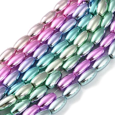 Гальванические нити синтетических магнитных гематитовых бусин G-C248-I01-6x12mm-1