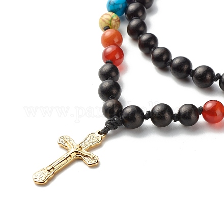 Collier pendentif croix NJEW-JN03701-1