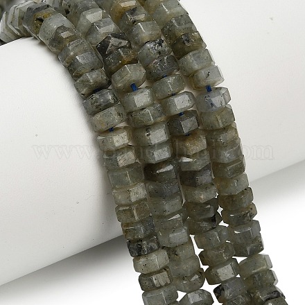 Природные лабрадорита бисер нитей&nbsp;G-G317-A10-3x6mm-1