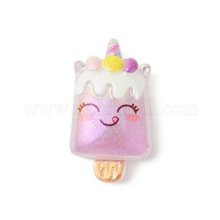 Кабошоны из непрозрачной смолы летней тематики RESI-G106-01F-1