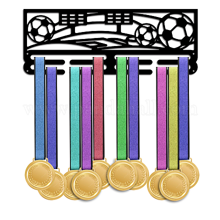 Support mural d'affichage de support de cintre de médaille de fer de thème de sports ODIS-WH0021-609-1
