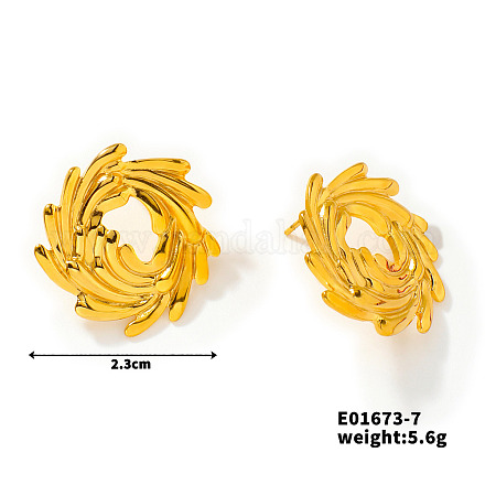 Модные серьги-гвоздики из нержавеющей стали UO2666-5-1