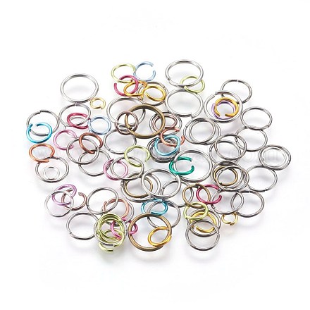 Aluminum and Iron Open Jump Rings FIND-XCP0002-01-1
