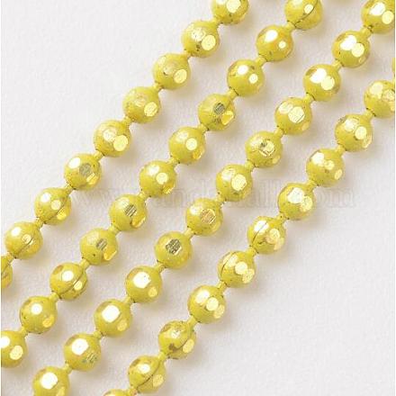 Brass Faceted Ball Chains CHC-D268-04-1