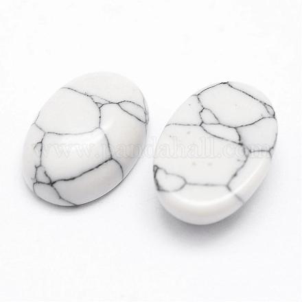 Synthetic Howlite Cabochons G-P215-10-10x14mm-1