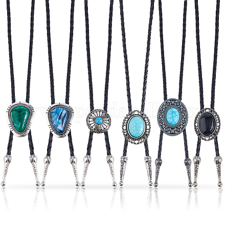 6 шт. 6 стиля из искусственной кожи NJEW-DC0001-12-1