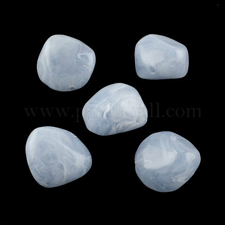 Los abalorios de acrílico piedras preciosas de imitación nuggets OACR-R044-17-1