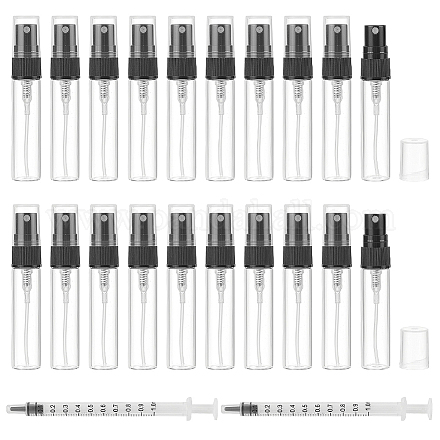 Botellas de spray de perfume de muestra de vidrio benecreat MRMJ-BC0003-44B-1