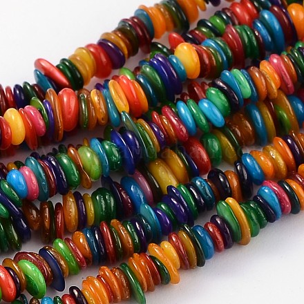 Natural Freshwater Shell Beads Strands S23YD011-1