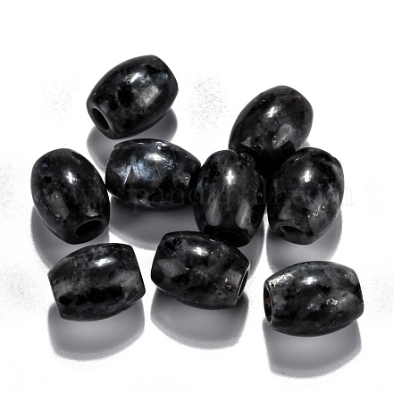 Natural Larvikite European Beads G-F580-A11-1