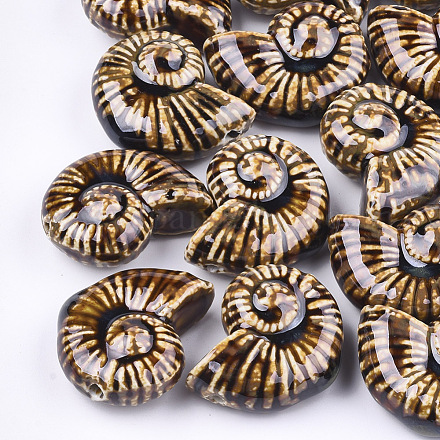 Perles en porcelaine manuelles PORC-S498-32A-1