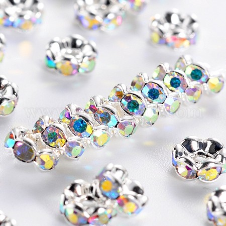 Wholesale Brass Rhinestone Spacer Beads 