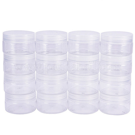 16 Pack 4oz(120ml) Slime Storage Favor Jars Clear Empty Wide-Mouth