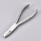 Steel Eyeglasses Pliers, Glasses Nose Pad Adjusting Pliers, Flat Nylon Jaw Pliers, Stainless Steel Color, 154x48x15mm