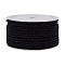 1 Roll 10M Nylon Round Cord, for Jewelry Making, Black, 3mm, about 10.94 Yards(10m)/Set