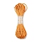Polyester Embroidery Floss, Cross Stitch Threads, Orange, 2mm, 10m/bundle