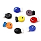 Handmade Lampwork Beads, Fish, Mixed Color, 19.5x13x9.5~10mm, Hole: 1.4~1.8mm