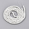 Baking Painted Pearlized Glass Pearl Bead Strands, Round, Creamy White, 3.5~4x3mm, Hole: 0.7mm, about 210~213pcs/strand, 24.02~24.41''(61~62cm)