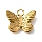 Ion Plating(IP) 304 Stainless Steel Charms, Butterfly, Golden, 12x15x3mm, Hole: 2mm