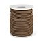 Nylon Threads, Milan Cords/Twisted Cords, Camel, 3mm, about 21.87 yards(20m)/roll