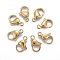 Ion Plating(IP) 316L Surgical Stainless Steel Lobster Claw Clasps, Parrot Trigger Clasps, Polished, Golden, 11x7x3mm, Hole: 1.5mm