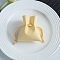 Microfiber Imitation Leather Pouches, Drawstring Bag, Rectangle, Light Yellow, 10x8cm