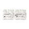 Non-Tarnish 304 Stainless Steel Pendants, Textured, Square Charm, Stainless Steel Color, 28x28x2mm, Hole: 2mm